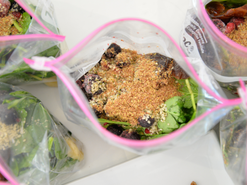 high protein make ahead breakfast (Protein Smoothie Freezer Packs)