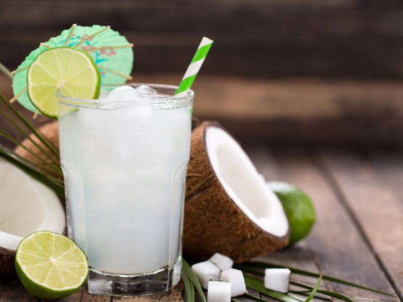 healthy substitute for energy drinks (Coconut Water)