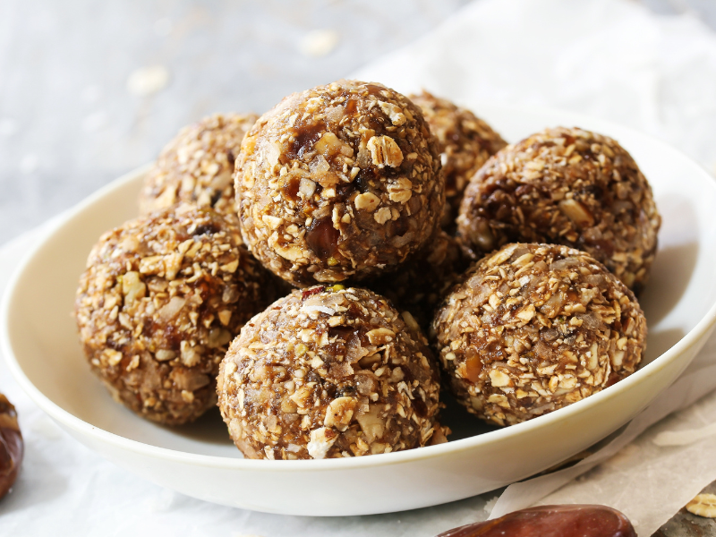 healthy snacks for the office (Protein Balls or Bars)